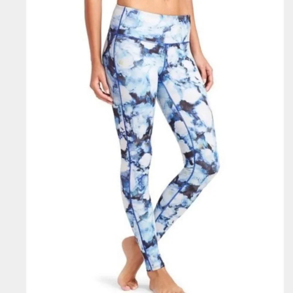 Athleta Floral Brush Chatuganra Tight Leggings